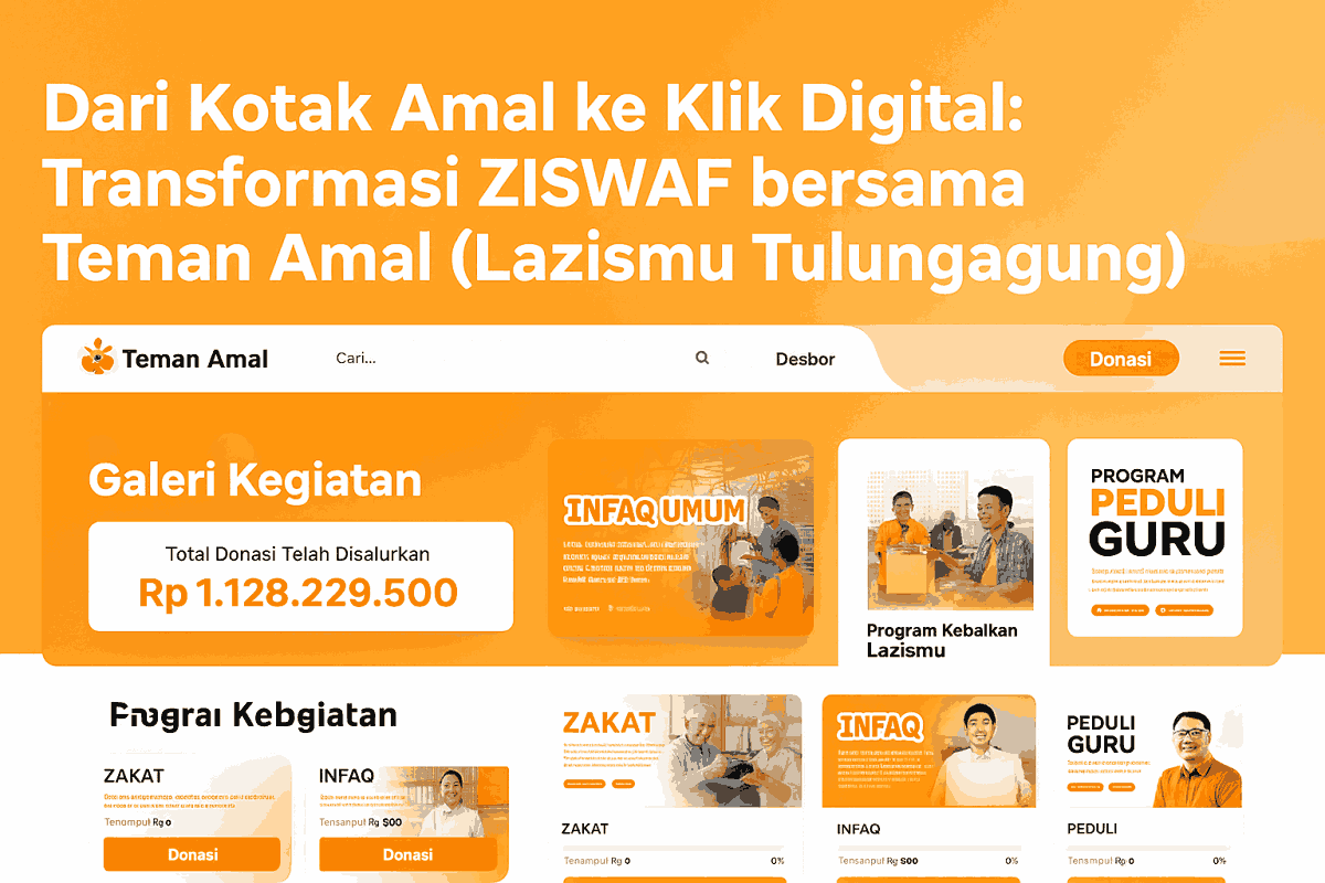 Dari Kotak Amal ke Klik Digital: Transformasi ZISWAF bersama temanamal.org LAZISMU Tulungagung